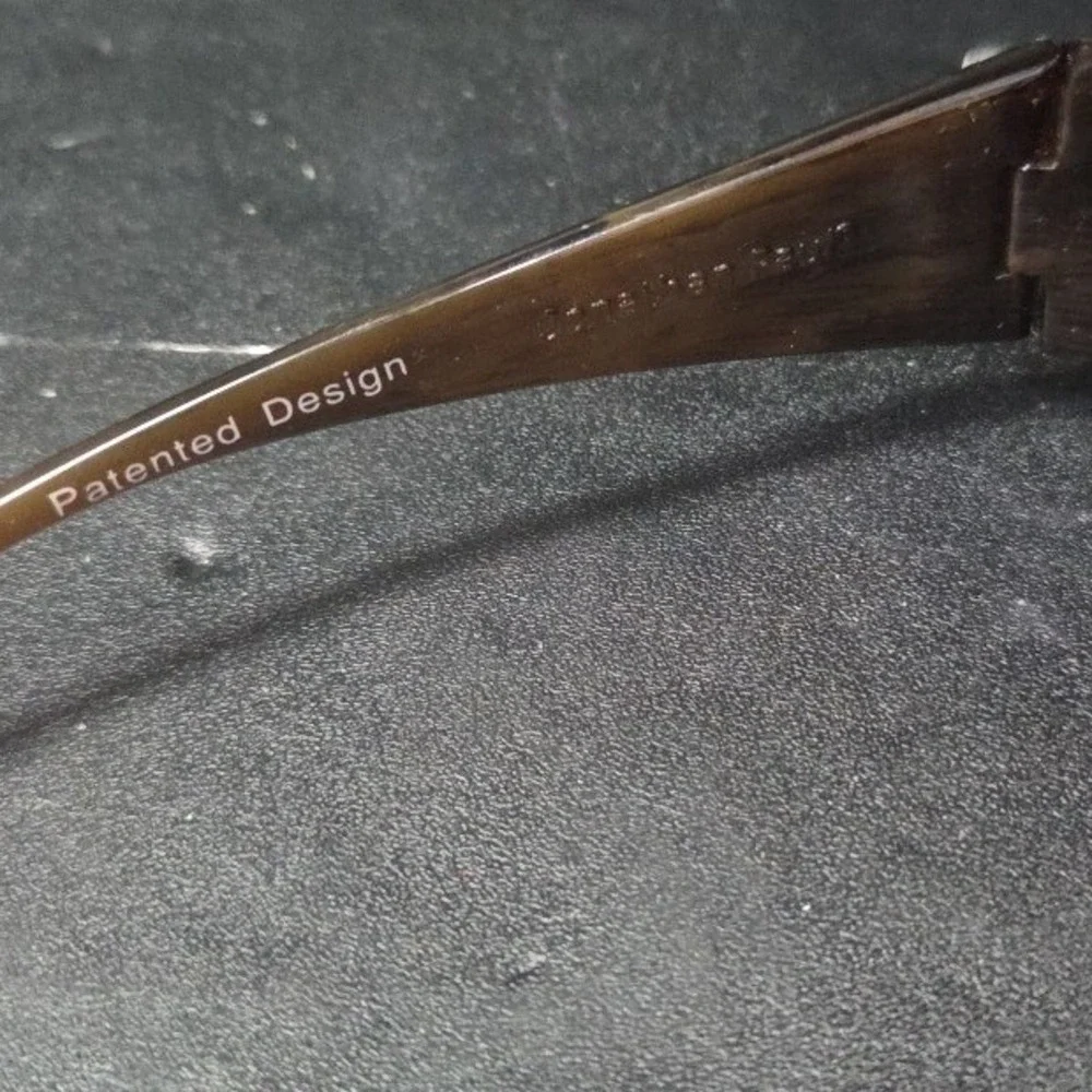 Jonathan Paul Fitovers Glides 008A Sunglasses Brown Woodgrain Wrap Around Mens
